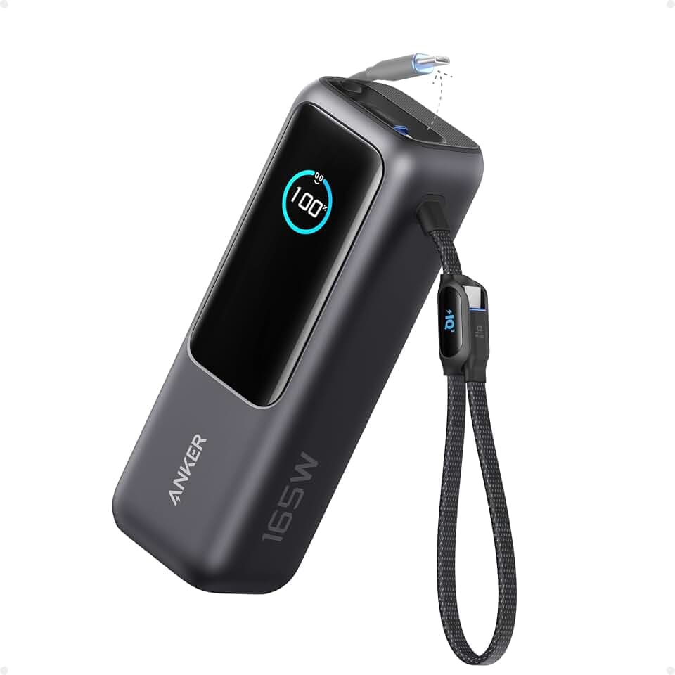 Anker 165W 25000mAh Laptop Powerbank mit 70cm ausziehbarem Kabel