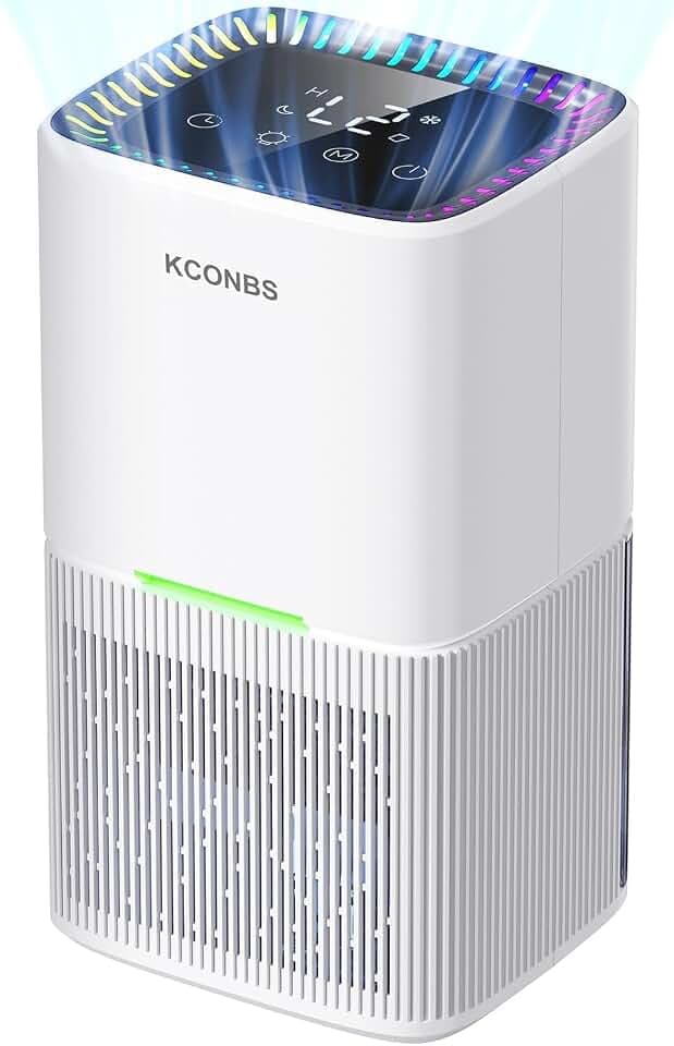 KCONBS Dehumidifier, 60 OZ Water Tank, Dehumidifiers for Home, White