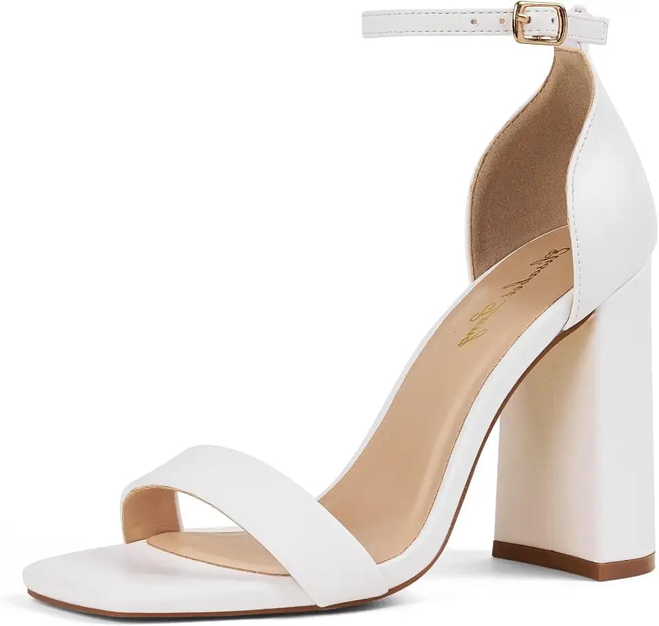 Elisabet Tang Women's Comfort Block Chunky Heel Sandals