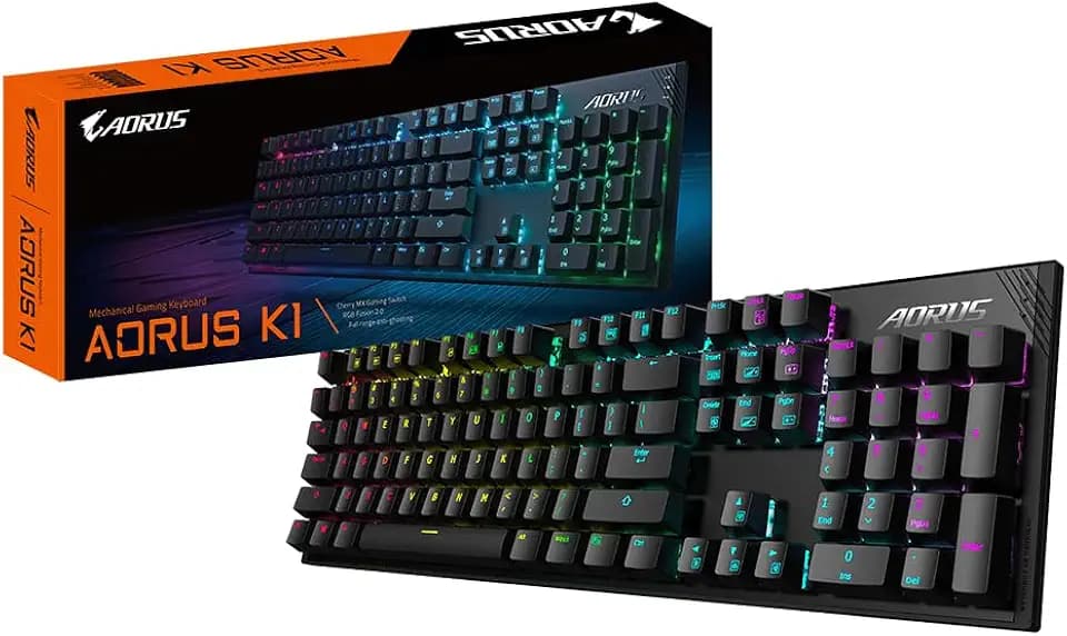 Aorus GK-AORUS K1 Gaming Keyboard, Black (AZERTY Layout)