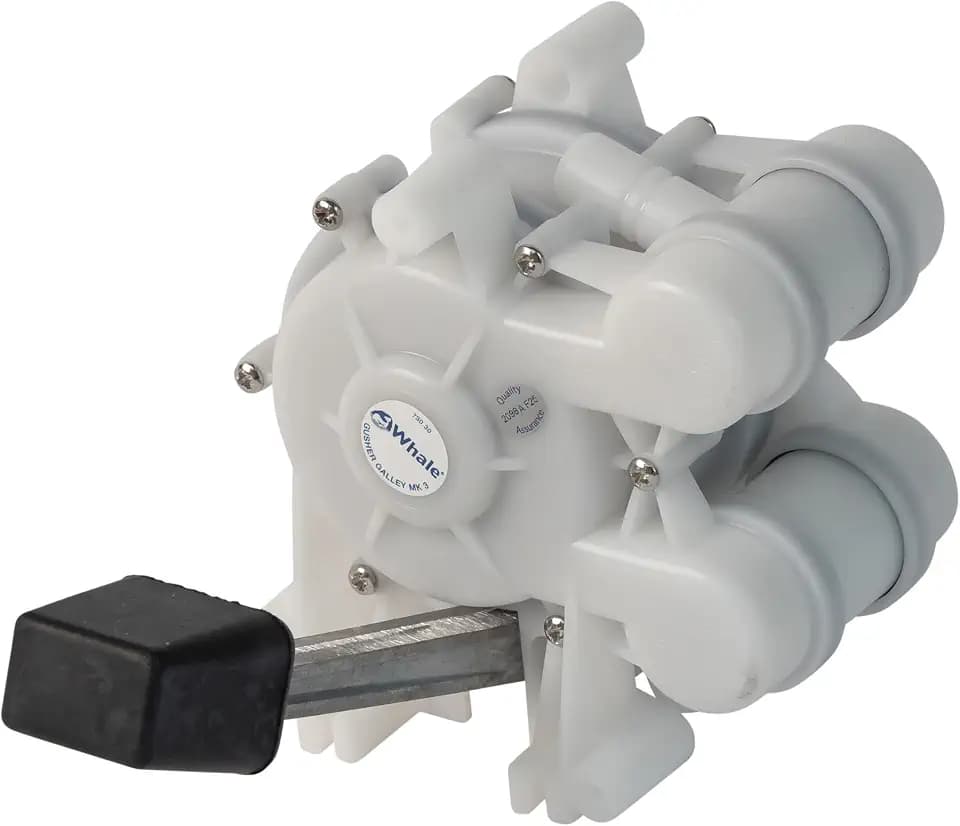 Whale Gusher Galley Mk3 Manual Freshwater Galley Pump, Foot Operated, Right Side Foot Lever, Up to 4 GPM GP0550 Foot Pedal-Operated, Right-Side Foot Lever