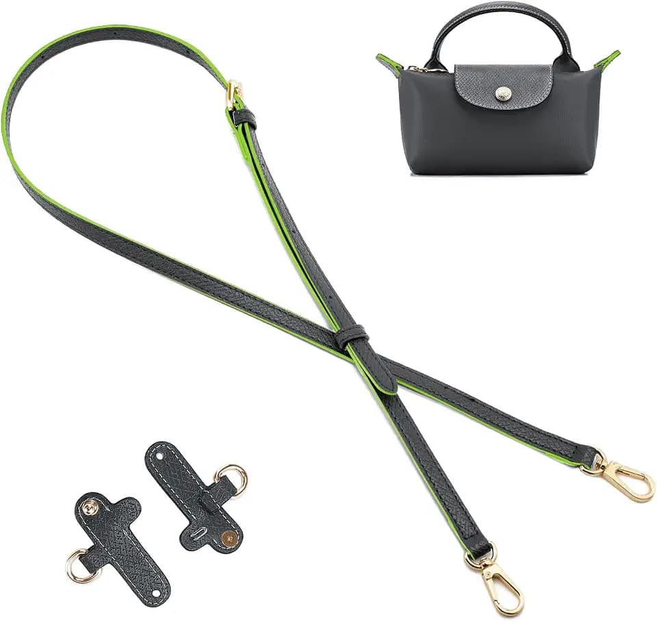 DEVPSISR Leather Strap Suitable for Longchamp Handbag,Crossbody Adjustable Shoulder Strap Conversion Kit