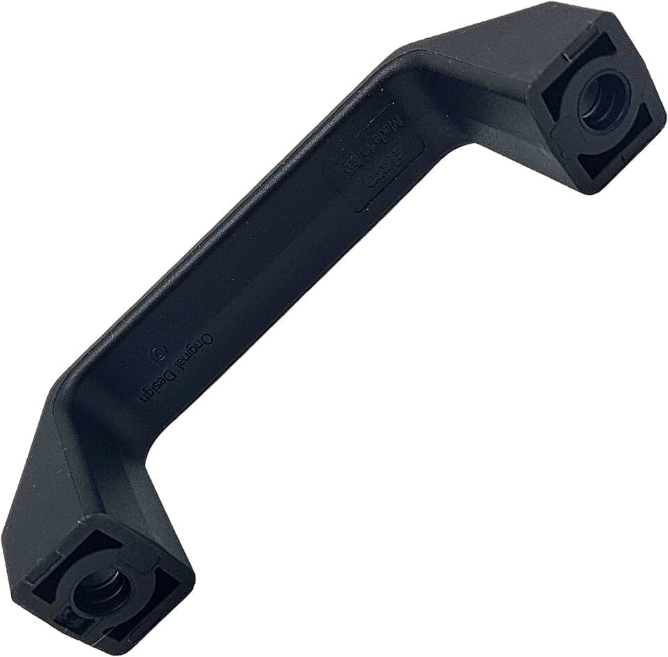 DOJA Industrial | Bügelgriff | Plastik Ziehgriffs | Pack 4 | 109 mm | Kunststoffgriff vorne matt schwarz | Handgriff | Griffe aus Kunststoff | Türgriff | Kunststoffgriffe für industrielle Werkzeuge