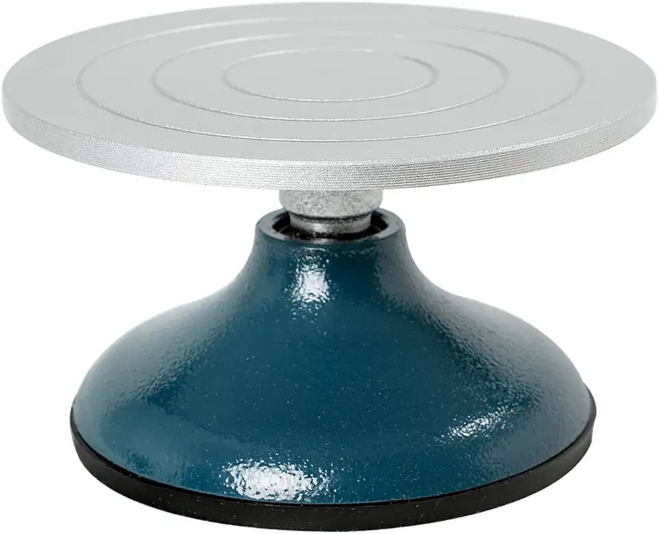 DUPDMKIN Banding Wheel for Pottery, 7 inch All-Metal Clay Turntable