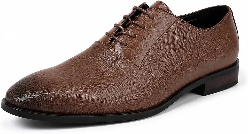 Allthemen Mens Oxford Dress Shoes Leather Business Shoes Lace Up for Office