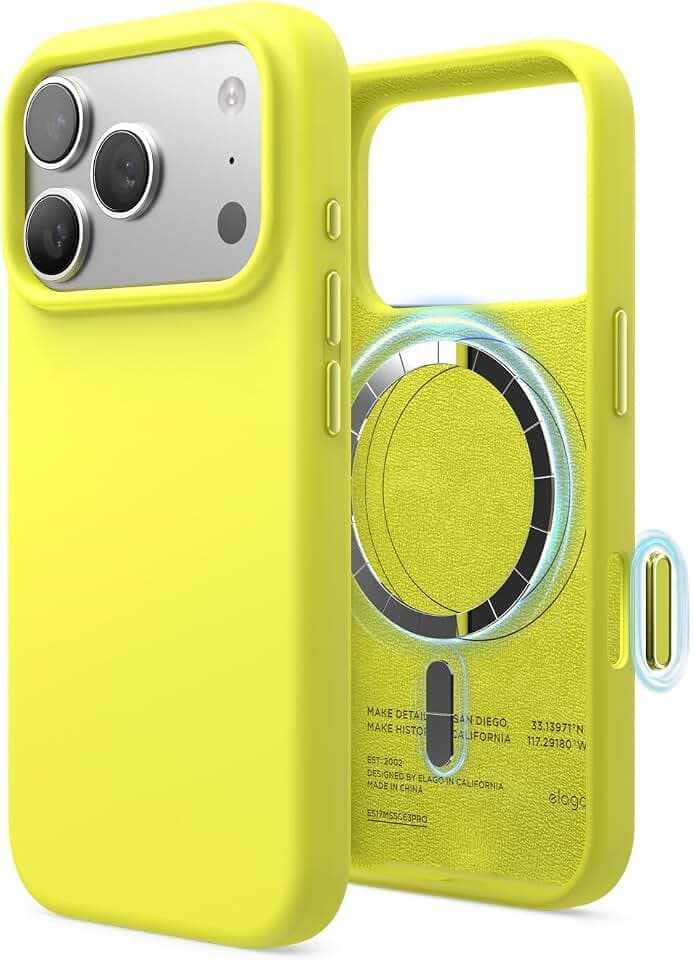 elago Premium Magnetic Silicone Case for iPhone 18 Pro & iPhone 17 Pro