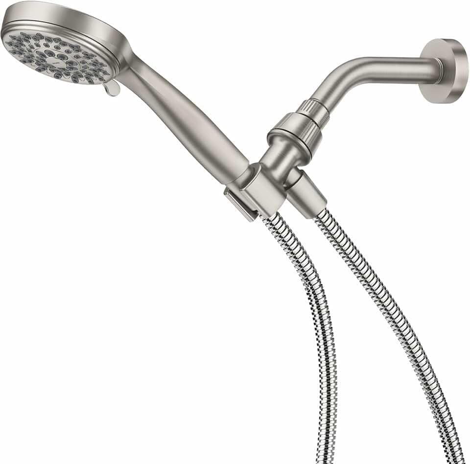 Moen 20091SRN 5-Setting Hand Held Brushed Nickel Spot Resist Shower Head, 2.5 GPM