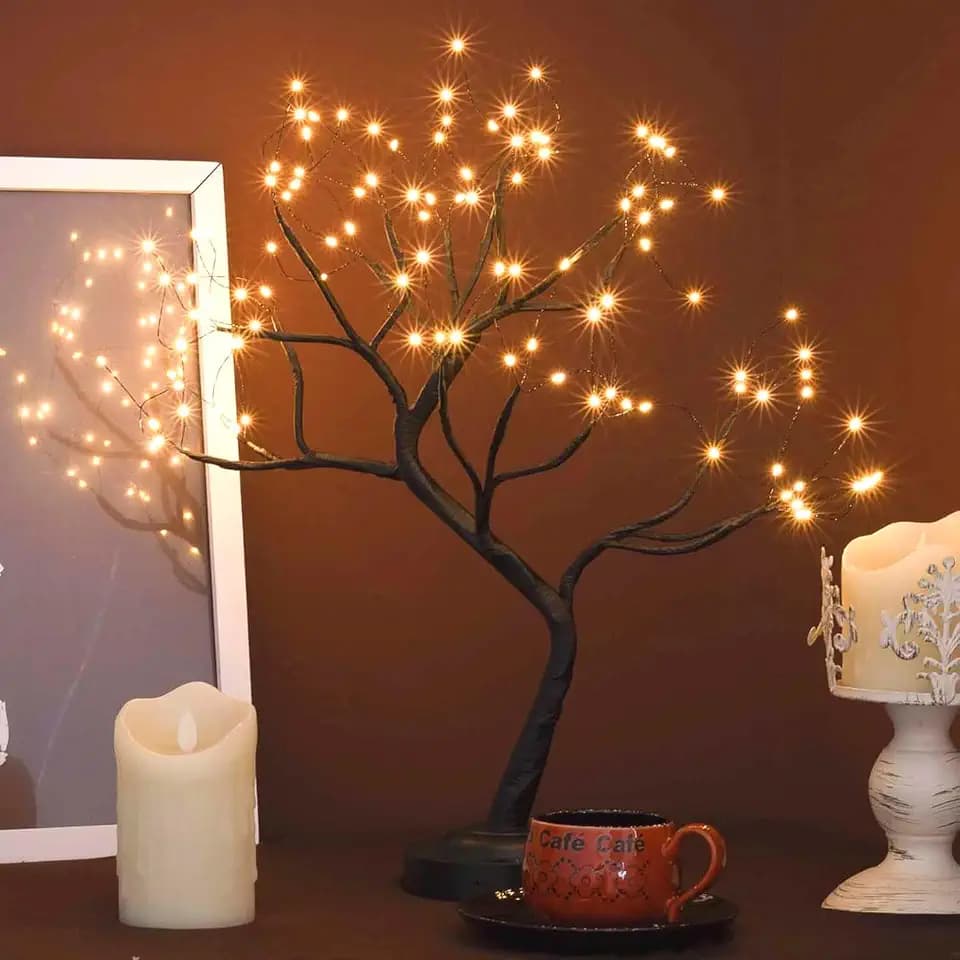 FUCHSUN 108 LED Tabletop Tree Lights, Lighted Artificial Twinkle Tree Lamp