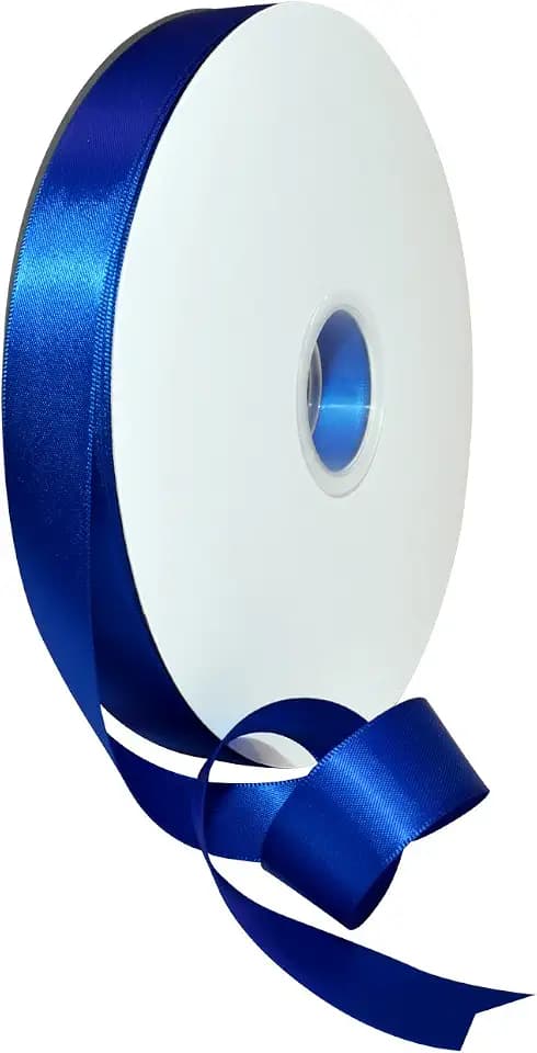 Morex Ribbon Double Face Satin Ribbon 7/8" X 100 YD Electric Blue Ribbon for Gift Wrapping, Birthday Gift Cards, Satin Dress for Women, Silk Ribbons for Crafts, Wedding Gifts for Couple