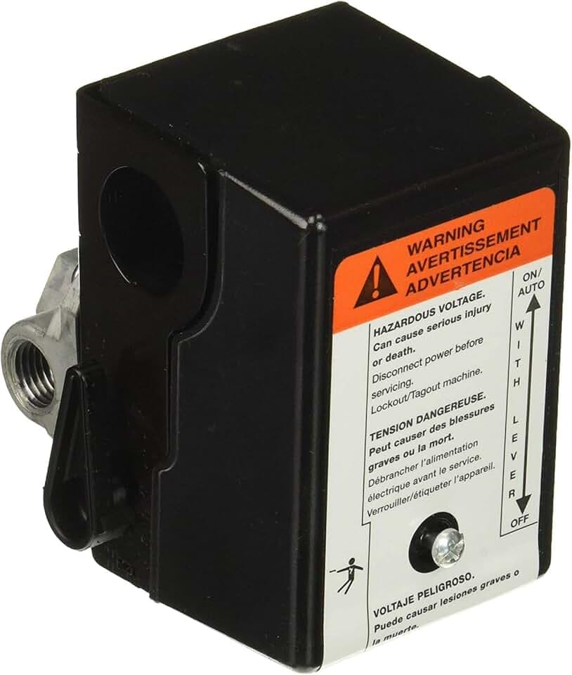 Ingersoll Rand 23474653 Pressure Switch, 5 HP Single Phase, 135-175 PSI
