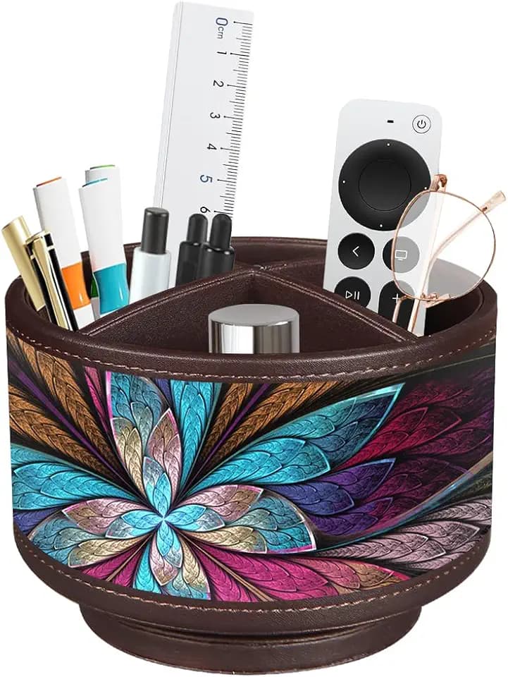 BIBELUN TV Remote Control Holder 360 Swivel Pen Holder Art Supply Organizer