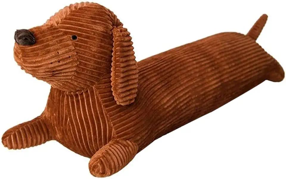 43“ Dachshund Plush Long Pillow Brown Dog Body Pillow Animal Doll Cartoon Body Sleeping Hugging Long Pillows Stuffed Toy Home Sofa Cushion Decor 43 inch (Dachshund)