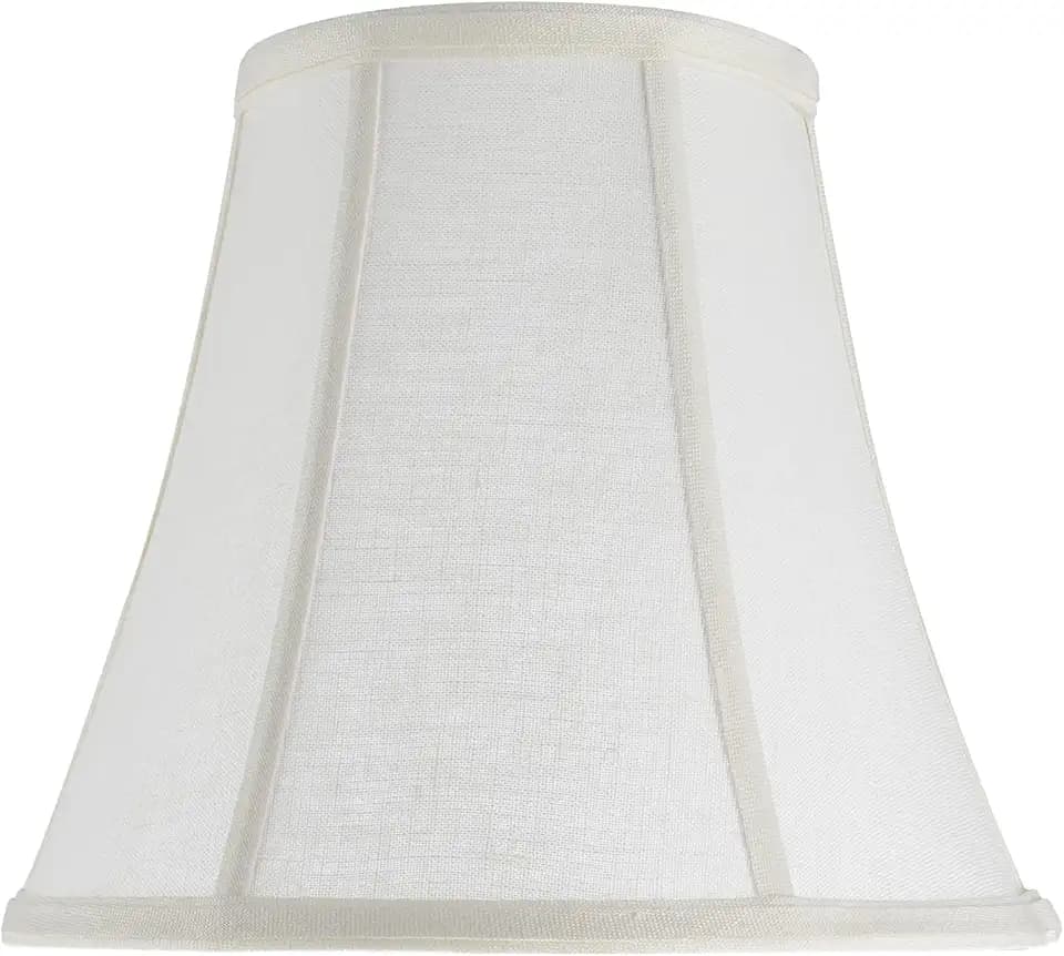 Aspen Creative 30040A Transitional Bell Shape Spider Construction Lamp Shade in Off White, 11" wide (6" x 11" x 9 3/4")