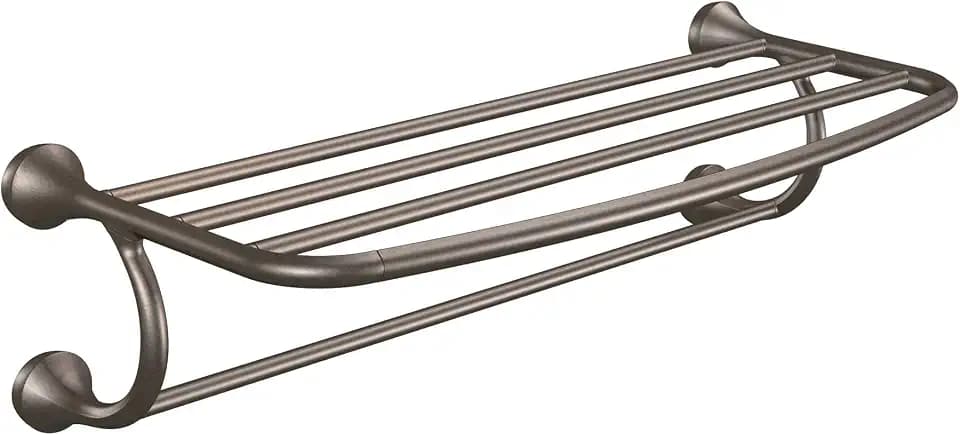 Moen YB2894ORB Eva Bathroom Hotel Towel Shelf, Oil-Rubbed Bronze
