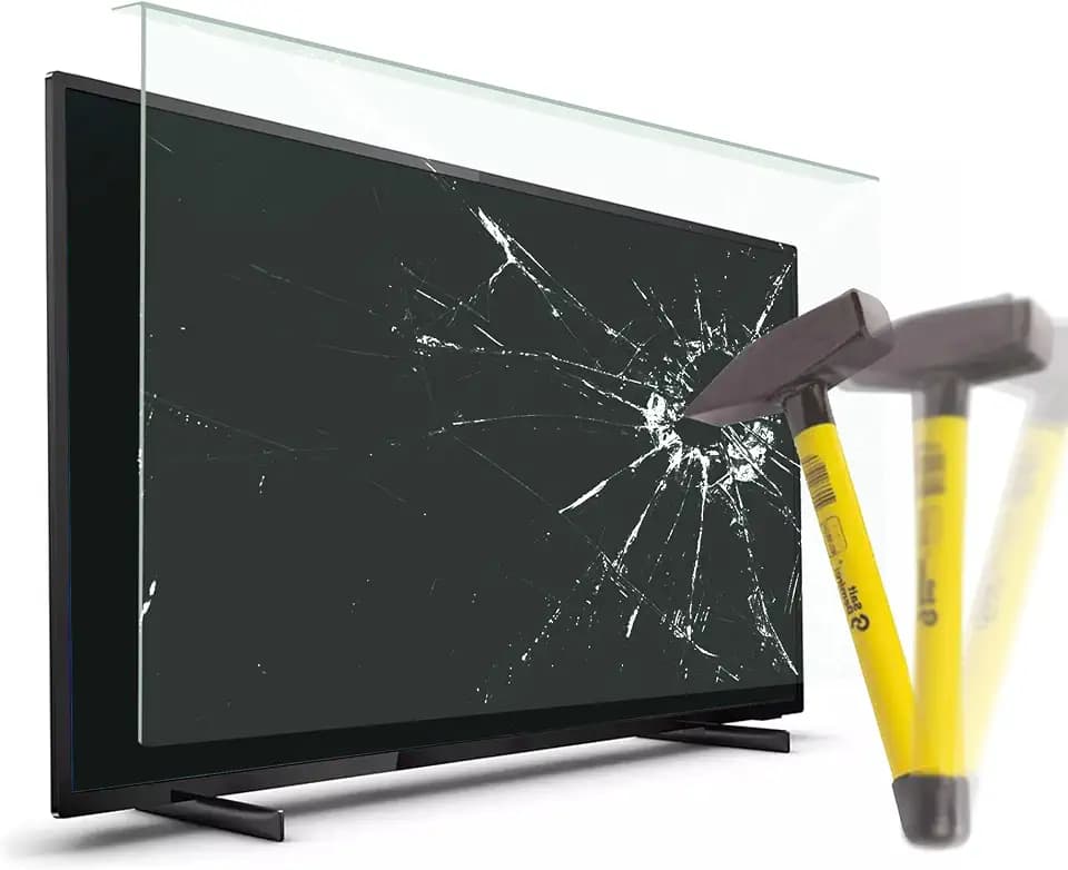 VENTON TV Bildschirmschoner 140 Bildschirm (55 Zoll) - Fernsehfilm für LCD, LED, 4K OLED und QLED HDTV Displayschutz für Fernseher - AntiSchaden TV Schutz - Abgehängt und Fixiert