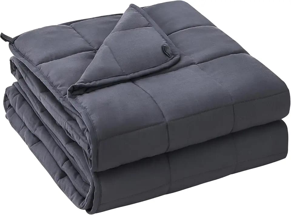 yescool Weighted Blanket for Adults 25lbs Queen Size, 60" x 80", Grey