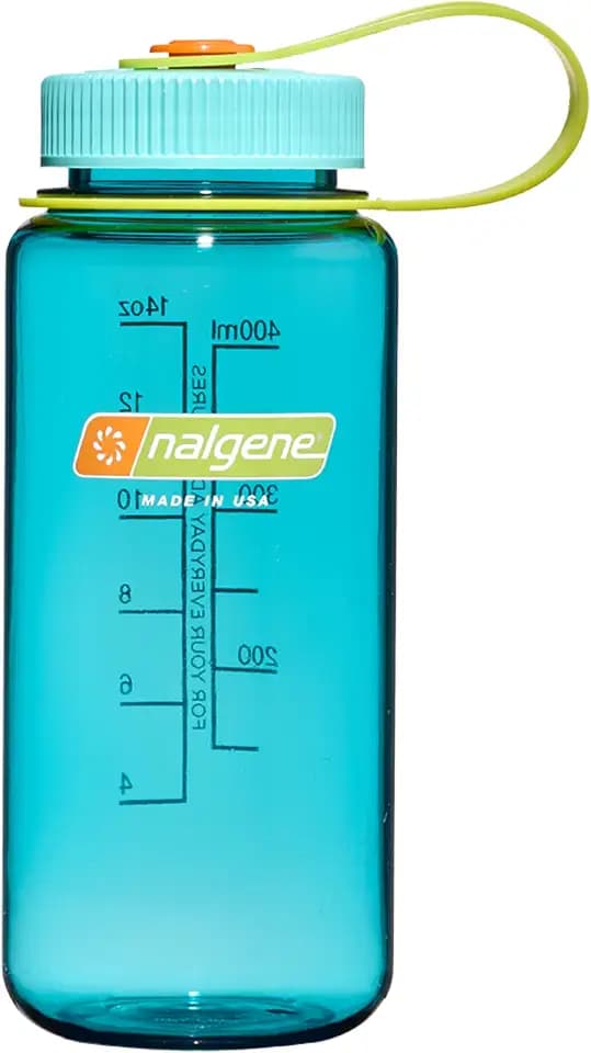 Nalgene 16 oz Wide Mouth Water Bottle, Cerulean