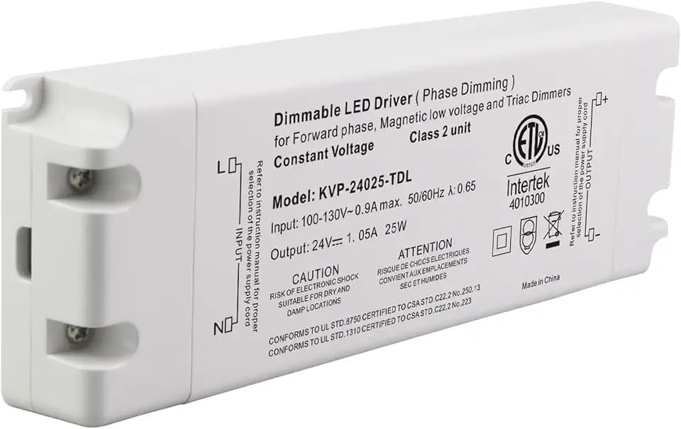 24V LED Driver 25W Dimmable Power Supply