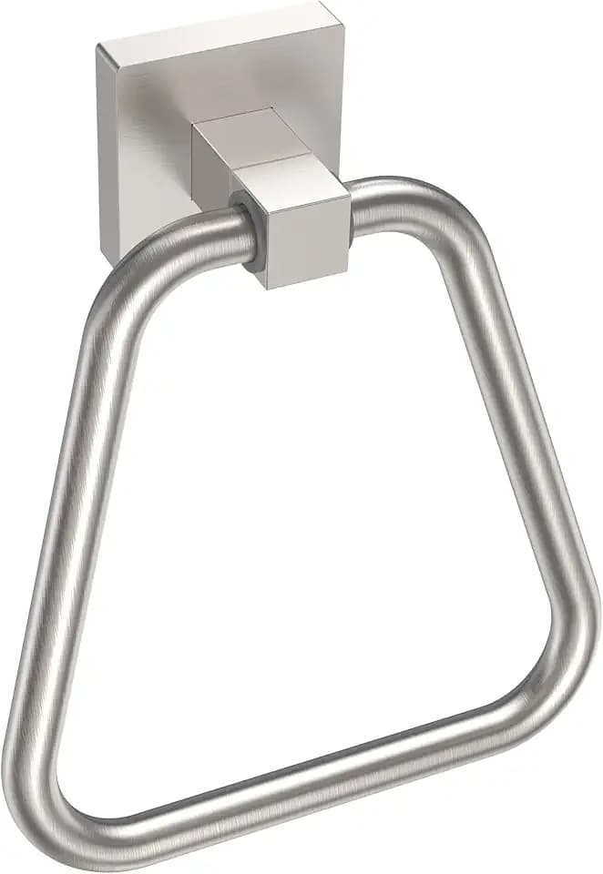 RUACQ Towel Ring, Hand Towel Holder for Bathroom Wall, Brushed Nickel
