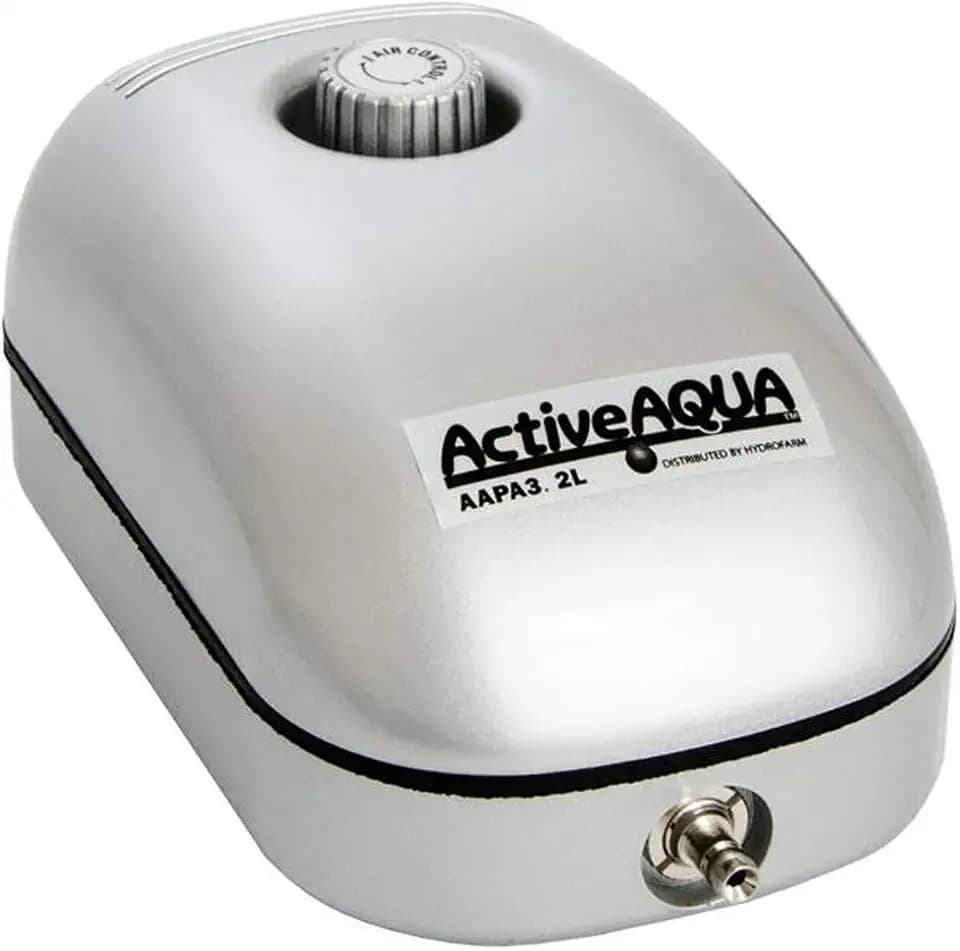 AAPA3.2L Active Aqua Air Pump, 1 Outlet, 2W, 3.2 L/Min, White