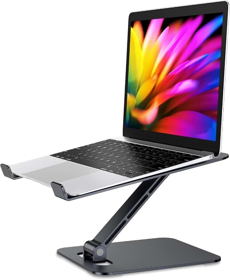 Babacom Laptop Ständer Höhenverstellbar, Faltbarer aus Aluminiumlegierung