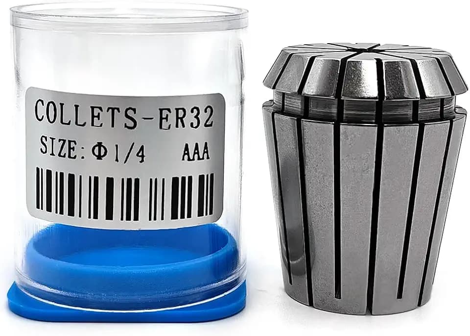 Tools ER32 1/4 Inch Size High Precision Spring Collets Set, Accuracy Within 0.008 mm, router collets For CNC Milling Engraving Chuck Lathe Tool Holder Workholding Engraving,1pcs
