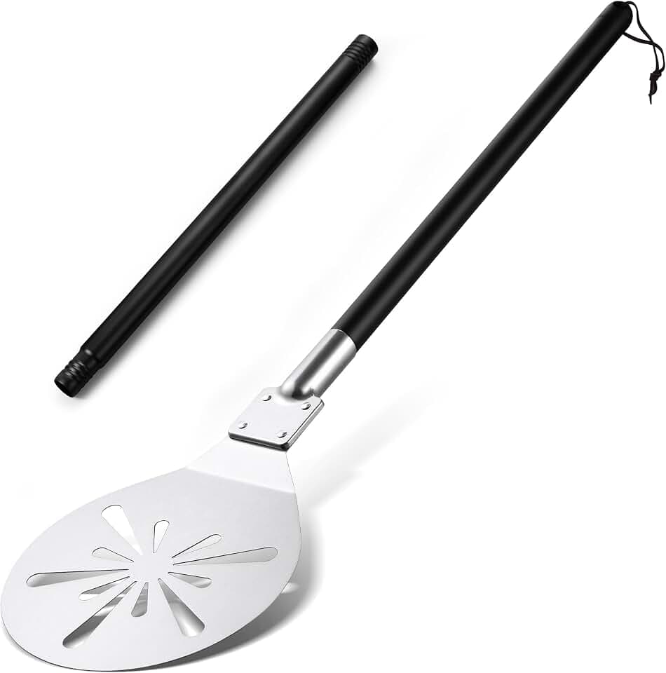 HaSteeL Pizza Peel, 9-Inch Round Pizza Turner for Baking Grilling