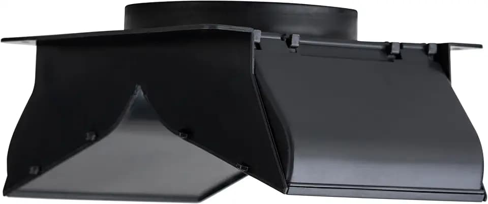 No-Pest Vent, 4 Inch Soffit Vent Cover, Great for Bathroom or Dryer Vents, Patented Dual Door Design Prevents Birds and Back Drafts, Highest Efficiency Soffit Exhaust Vents on the Market (Onyx Black)
