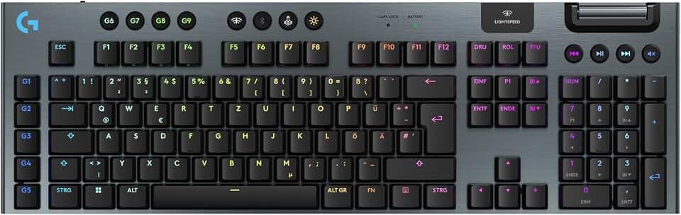 Logitech G G915 X LIGHTSPEED - Kabellose, flache Gaming-Tastatur