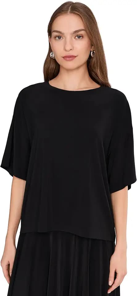 Norma Kamali Women's Short Sleeve Boxy T