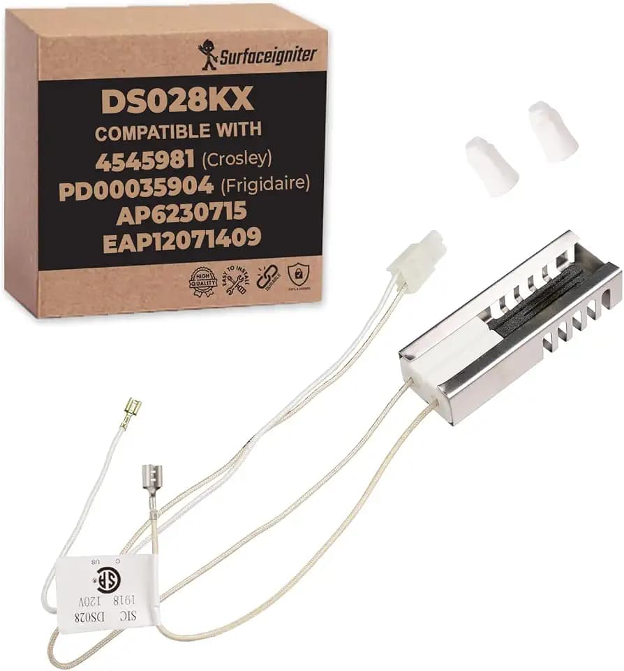 Surface Igniter’s Oven Igniter Replacement DS028KX for 5304509706, 316489408, EAP12071409 - Premium Oven Igniter for Gas Stove