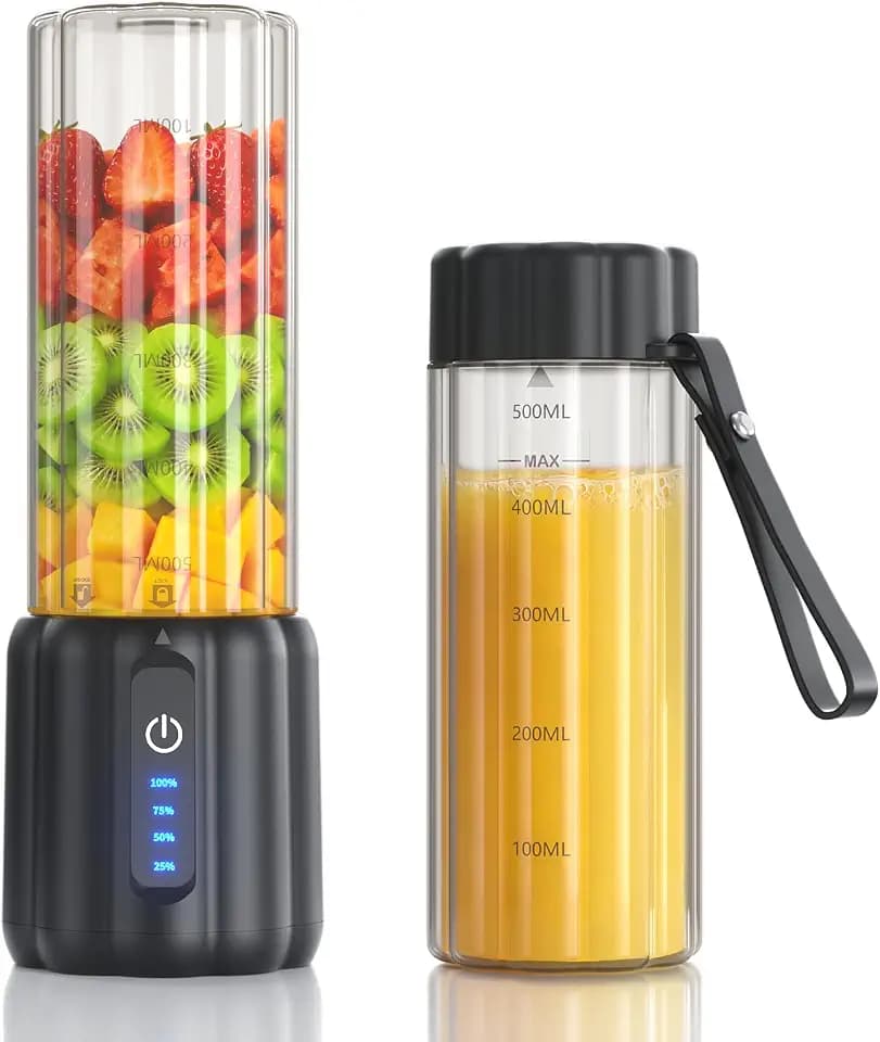 Portable Blender, USB C Cordless Smoothie Blender with LED Display
