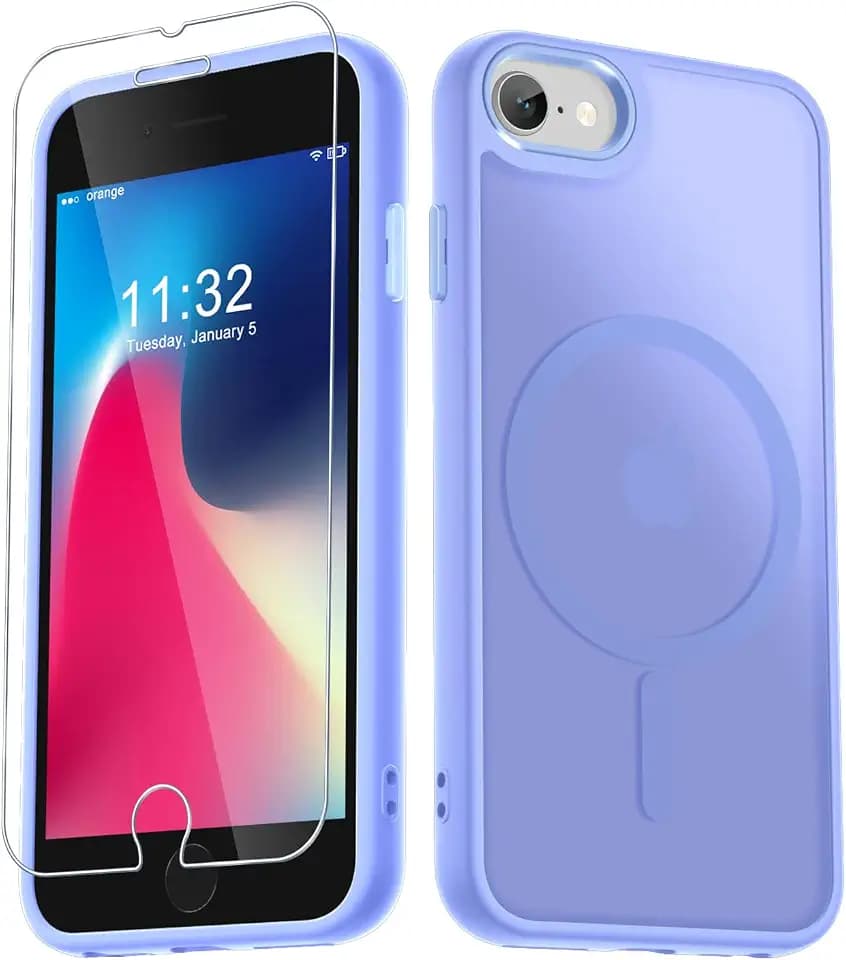 for iPhone SE Case 2022(3rd)/2020(2nd), iPhone 8/7 Case, Lavender Purple
