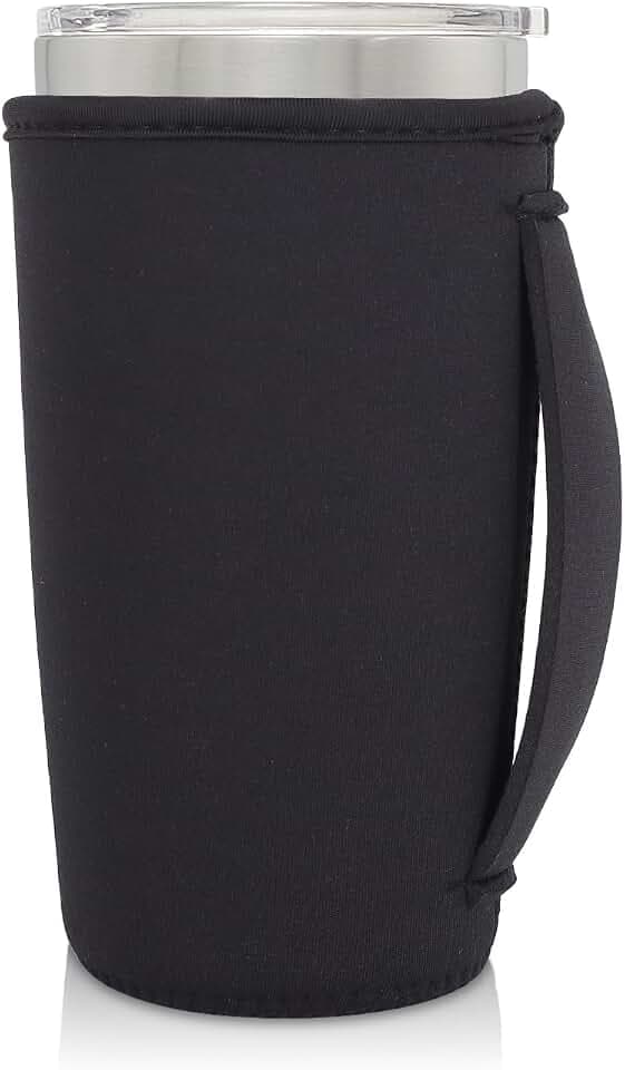 Cup Holder with Handle, 20oz-24oz Tumbler Cups, Black