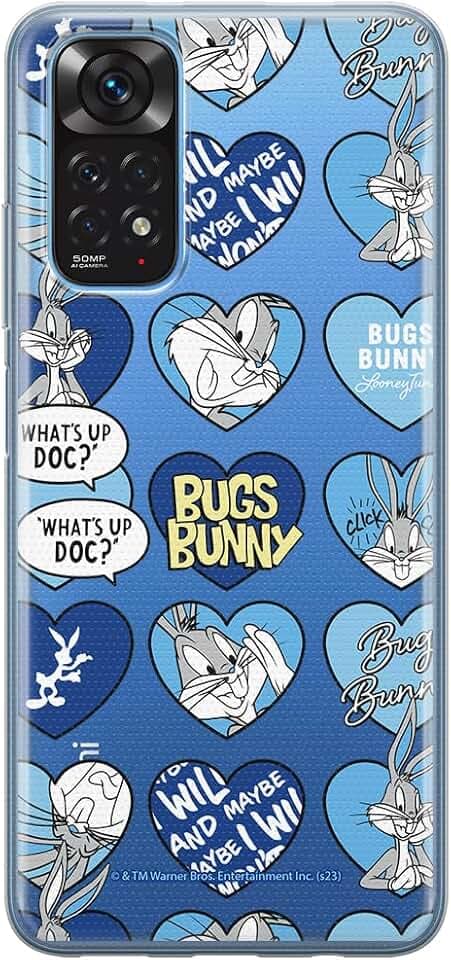 ERT GROUP Handyhülle für Xiaomi REDMI Note 11T/ 11S 5G/ Poco M4 PRO 5G Original und offiziell Lizenziertes Looney Tunes Muster Bugs 021 an die Form des Handy angepasst, teilweise transparent