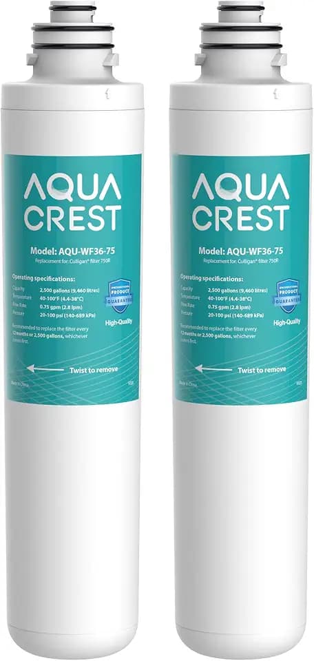 AQUA CREST 750R Water Filter Replacement for Culligan® 750R Level 1, 2 Pack