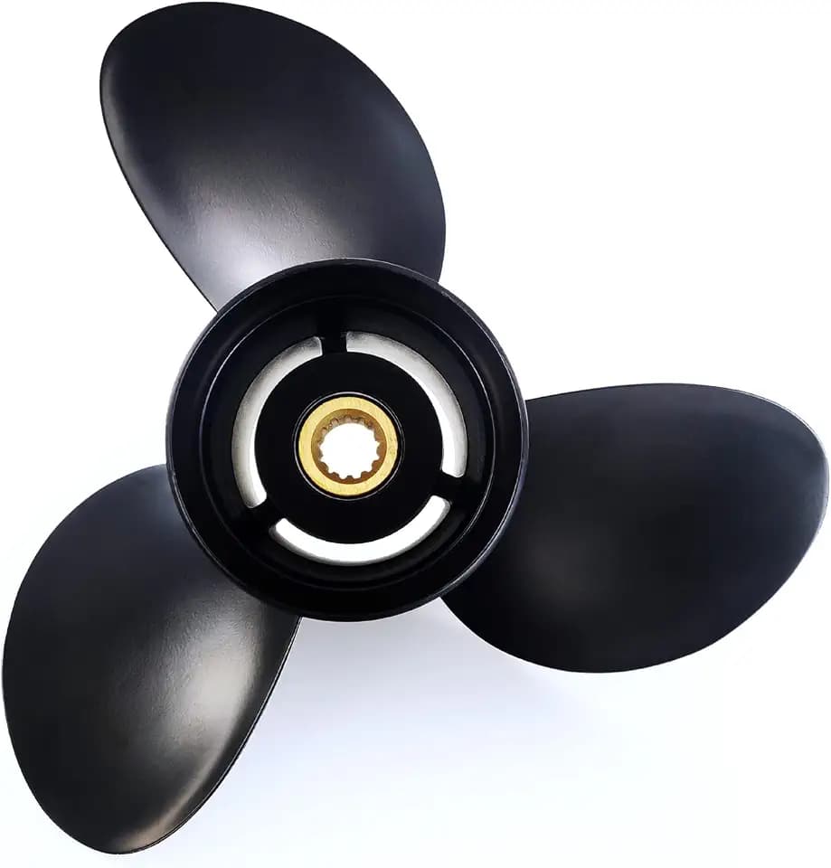 CAPTAIN Boat Propeller fit Johnson Evinrude 40-140 HP Engines, 13 Spline Tooth Outboard Prop, RH, Aluminum, OEM Propellers for 50 60 E-TEC 65 70 75 85 88 90 100 110 112 115 120 125 135 HP