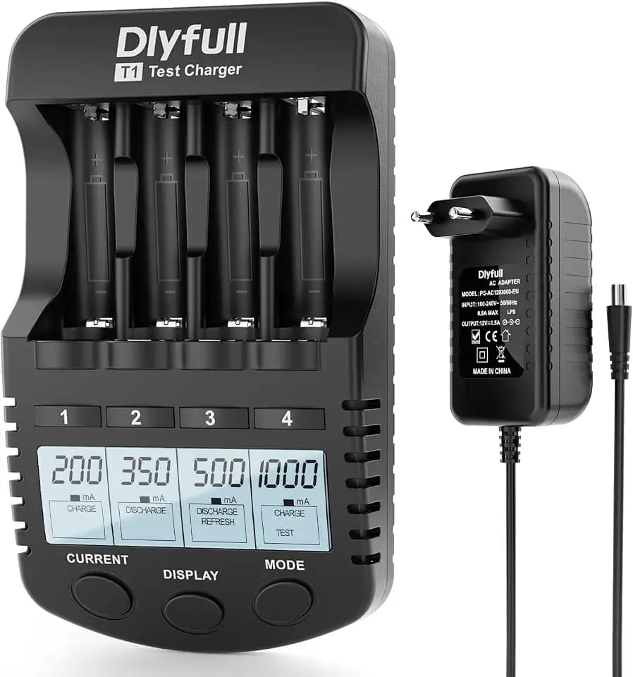 Dlyfull Profi Akku-Ladegerät für AA & AAA NI-MH/NI-Cd