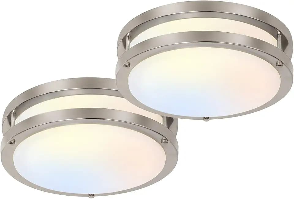 hykolity 13 inch Flush Mount LED Ceiling Light Fixture,1300LM,5CCT