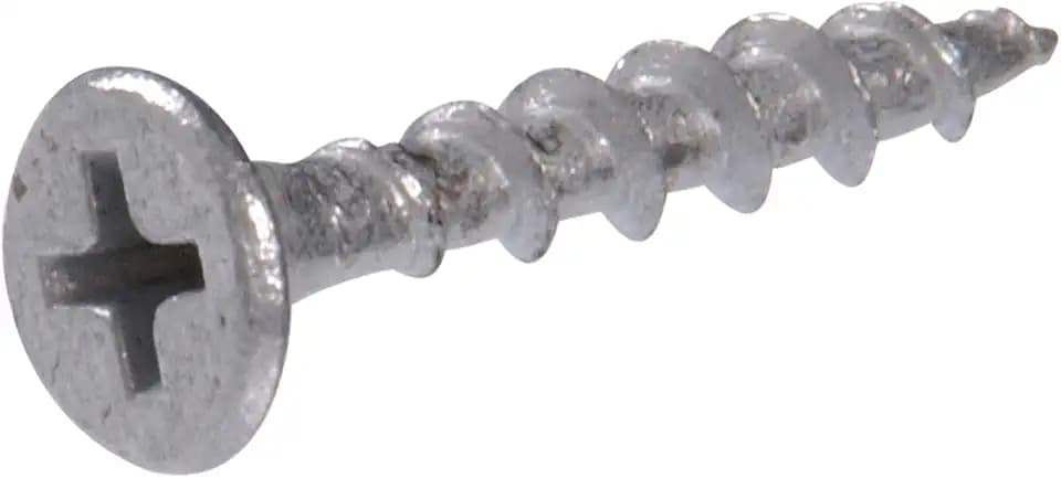 Hillman 40409 Galvanized Deck Screws, #6 x 1-5/8 Inch Phillips Drive, Corrosion Resistant Outdoor Wood Screws for Pressure Treated Lumber, ACQ CA CCA Compatible, 100 Pack