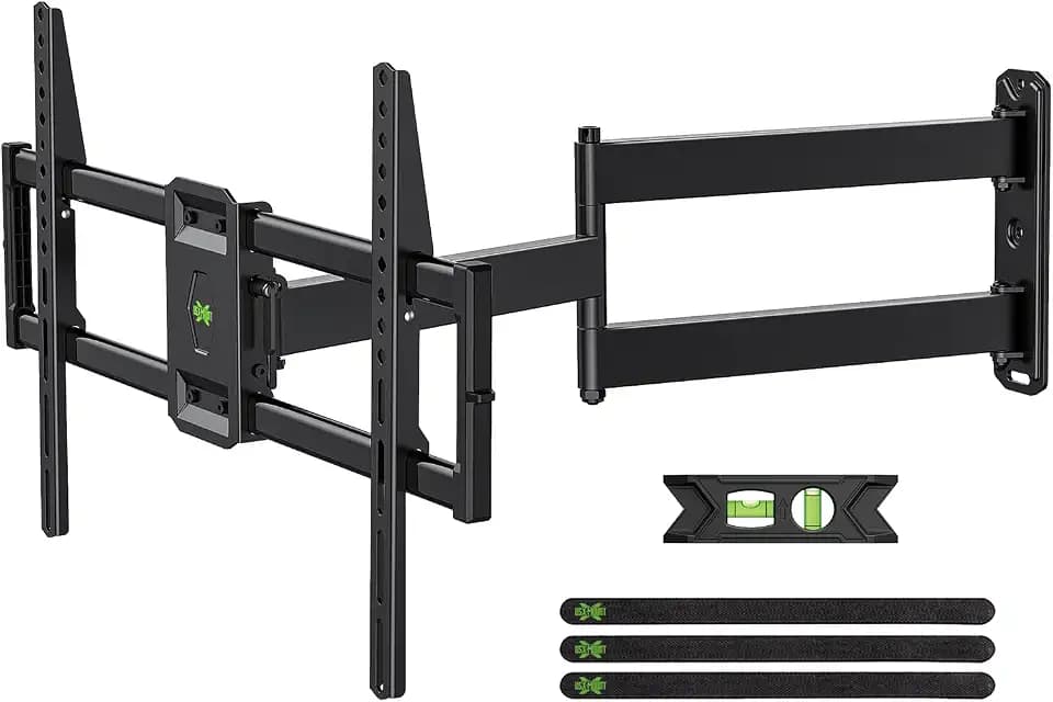 USX MOUNT Langarm-TV-Wandhalterung, Geeignet für 37-80 Zoll-LCD-/LED-/OLED Fernseher, 814 mm Auszug, Neigbar und um 180° Drehbar, Max. VESA 600x400mm bis zu 45KG, Ideal für Die Installation in Ecken