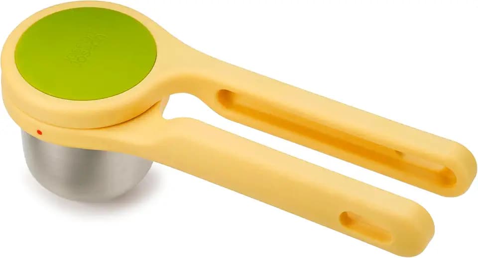 Joseph Joseph Helix Citrus Press Juicer, Ergonomic Twist action hand press, lemon & lime squeezer