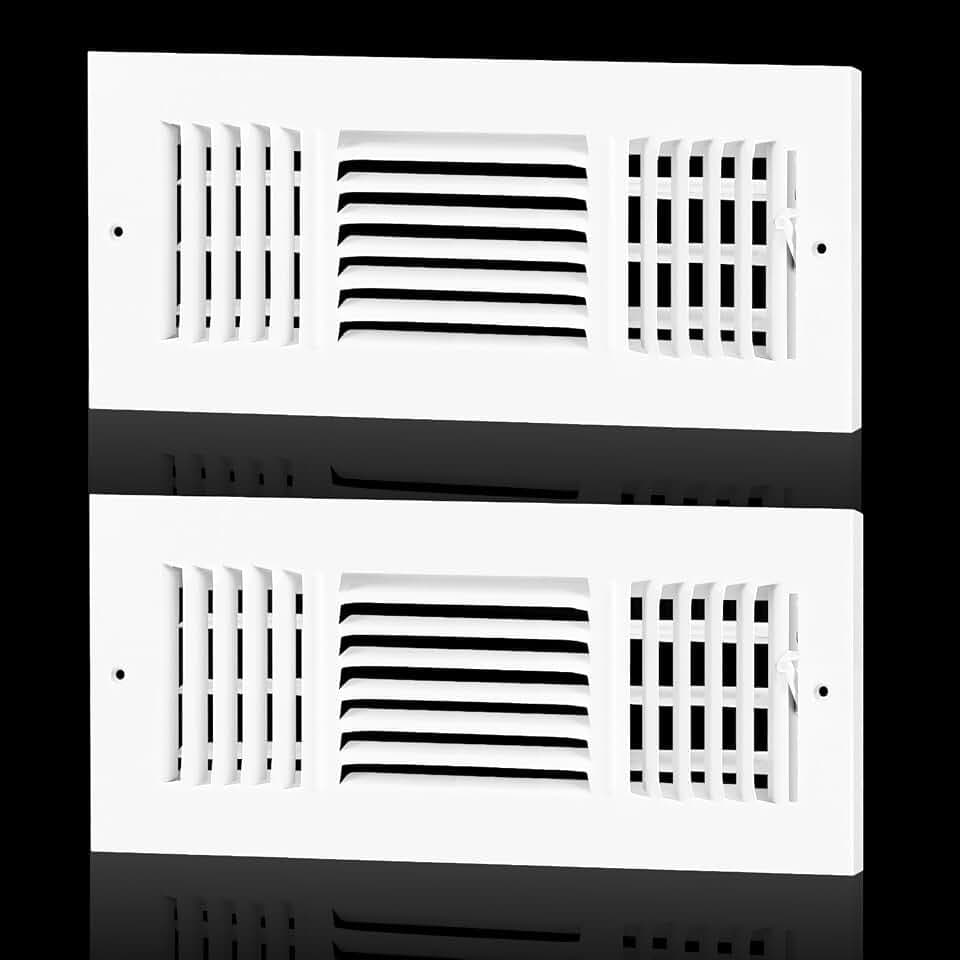 Air Vent Cover for Wall Ceiling for 12x4 Duct Opening,3 Way Wall Register