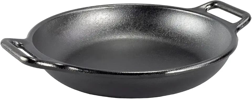Lodge BOLD Pre-Seasoned Cast Iron Skillet, Loop Handles, 12 Inches