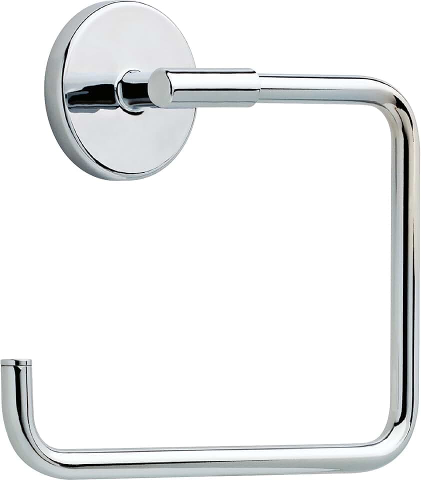 Delta Hand Towel Holder | Square Polished Chrome Ring for Hanging Towels in Kitchen, Bathroom | Trinsic Accessories