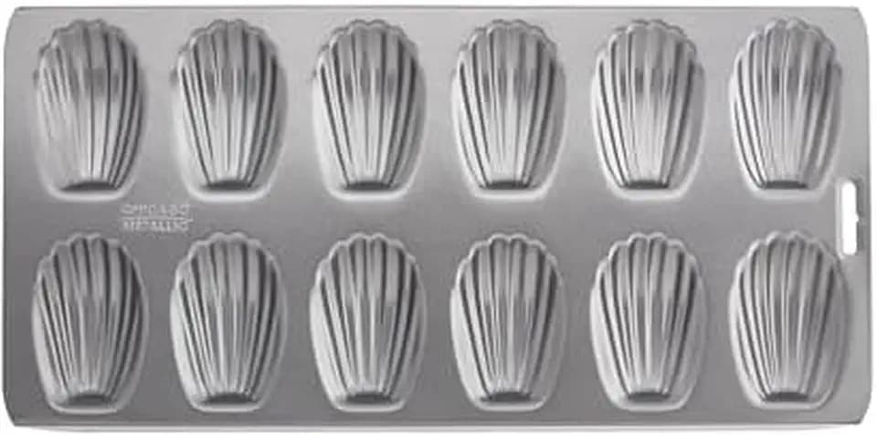 Chicago Metallic Professional 12-Cup Non-Stick Madeleine Pan, 15.75-Inch-by-7.75-Inch