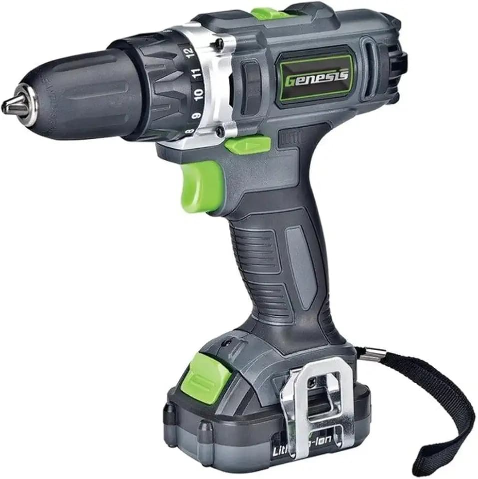 Genesis GLCD122P 12-Volt Cordless Li-Ion 2-Speed Drill/Driver