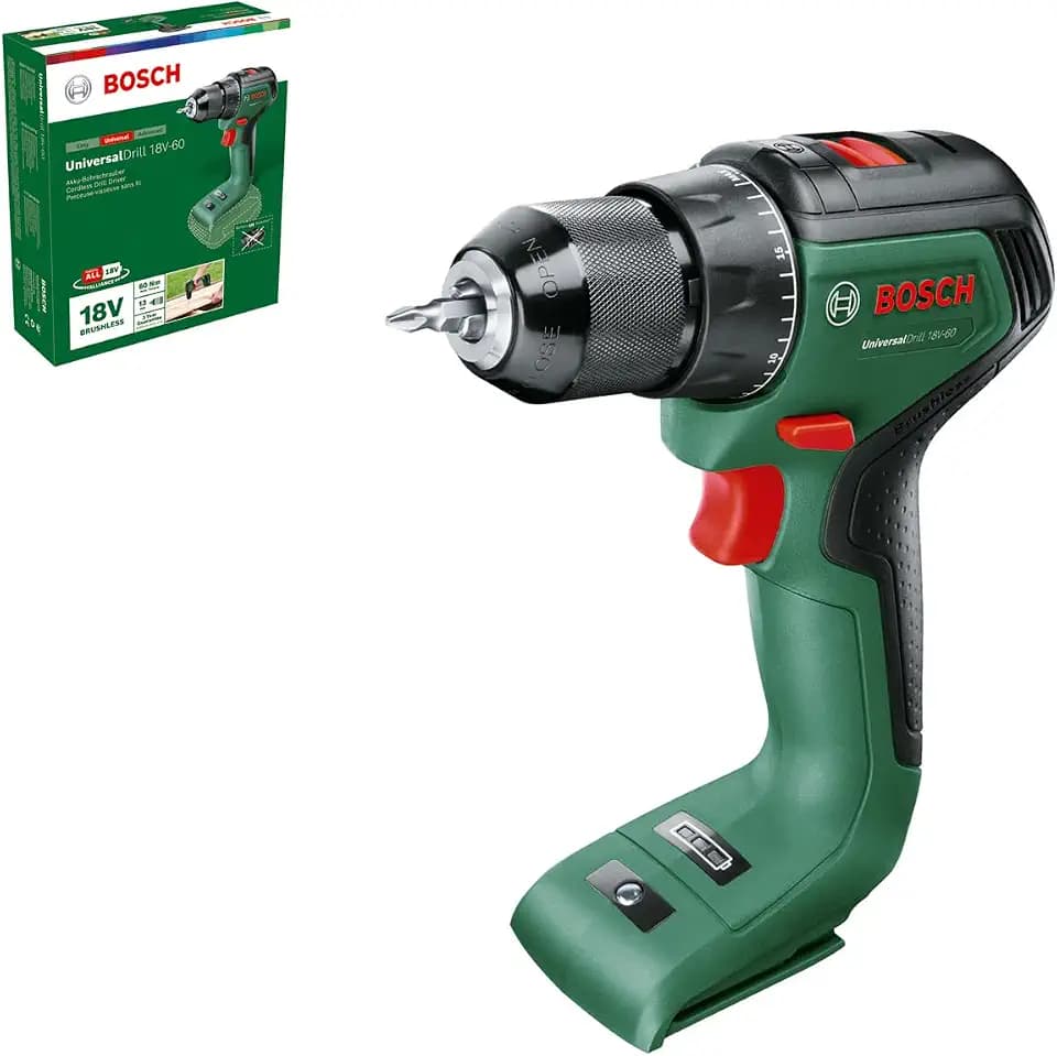 Bosch Akkuschrauber UniversalDrill 18V-60 (ohne Akku, 18 Volt System, im Karton)