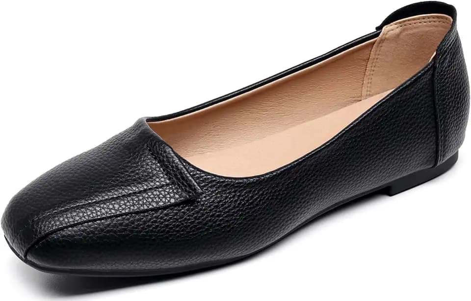 VenusCelia Women's Plain Dance Flat Shoe