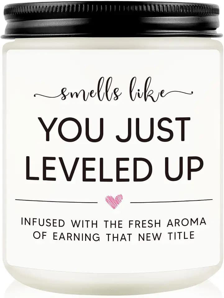 Promotion Gifts for Women at Work, New Job Gifts Candle, Lavender Scent